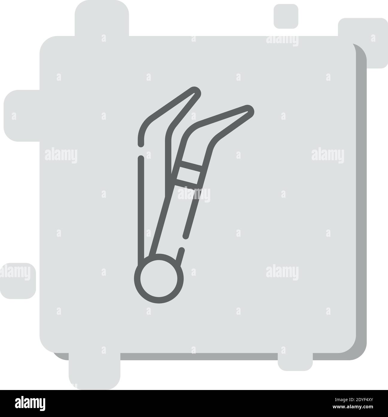 tweezers vector icon modern simple vector illustration Stock Vector