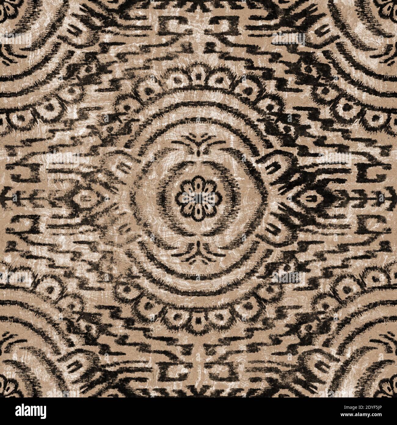 Seamless floral pattern on cardboard for print Stock Photo - Alamy