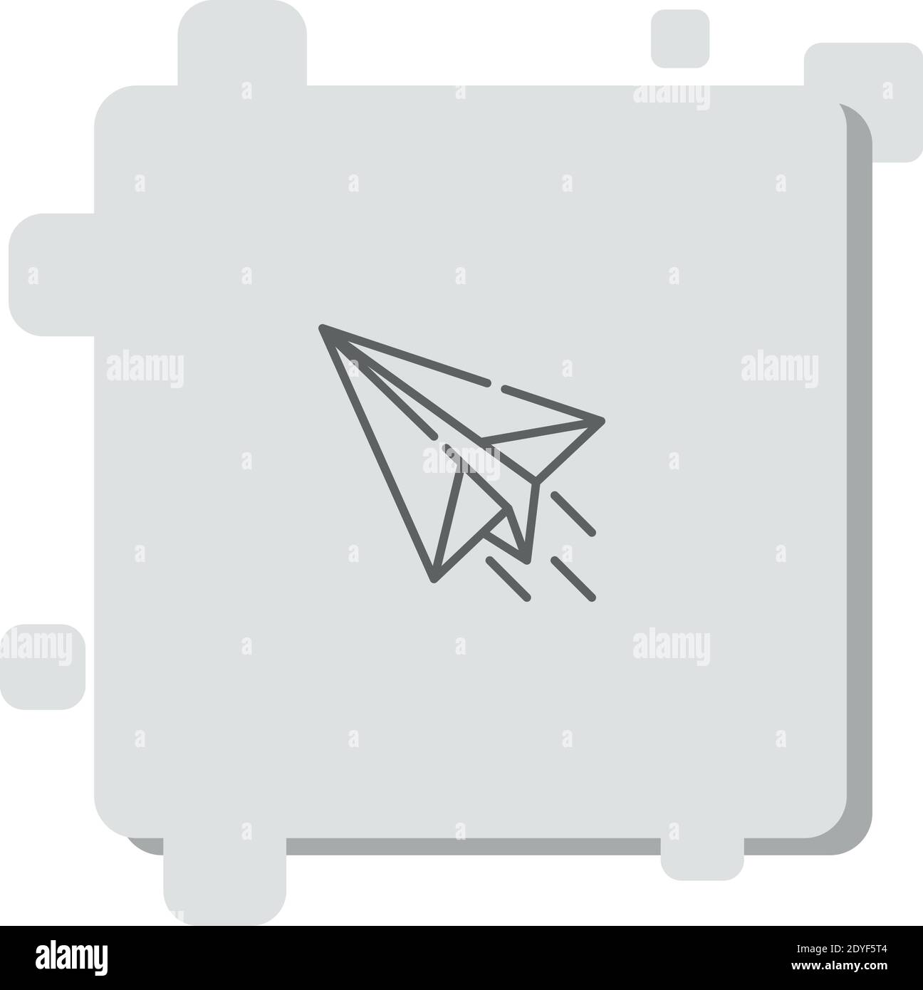 paper plane vector icon modern simple vector illustration Stock Vector ...
