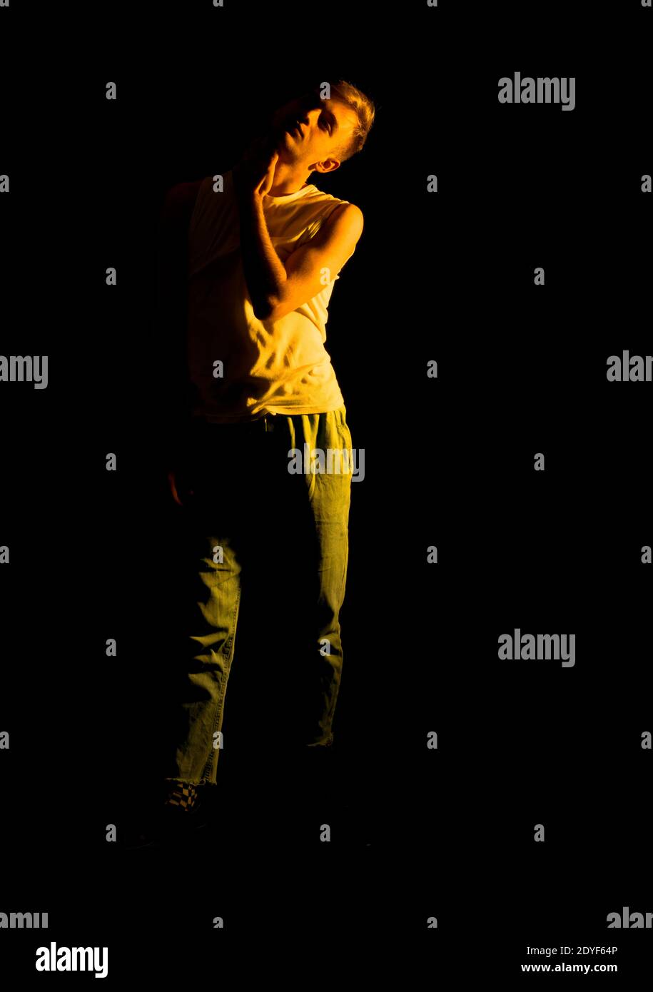 Male ballet dancer pose tights hi-res stock photography and images - Alamy
