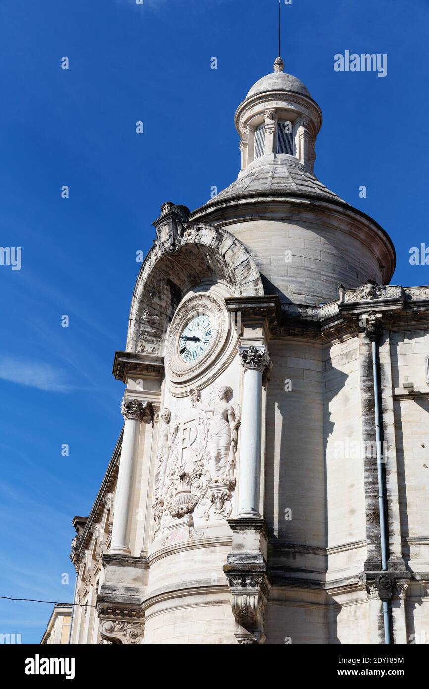 France Nimes The Lycee Alphonse Daudet is a high school on Boulevard Victor Hugo. Stock Photo