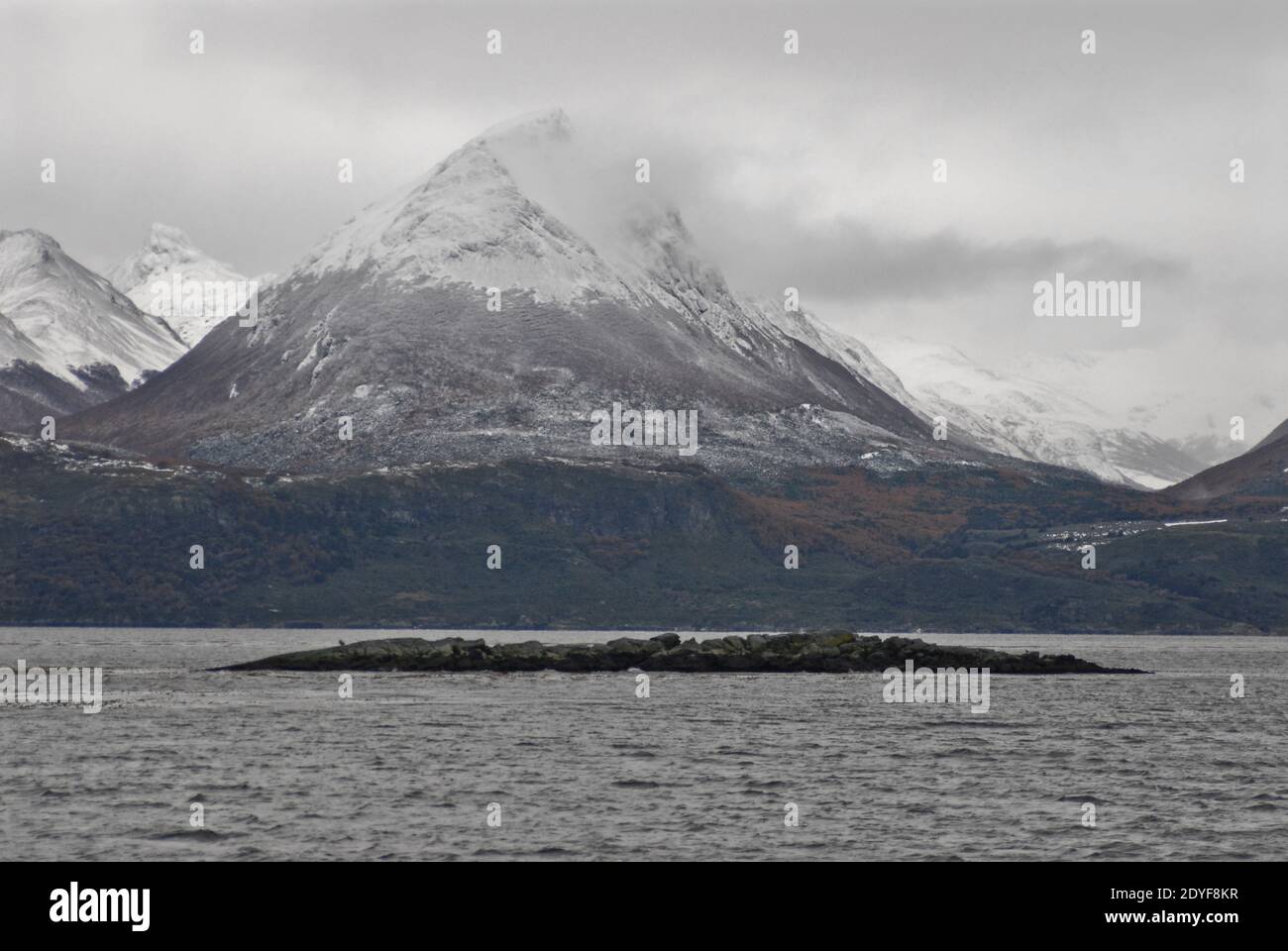 Ushuaia Bay. Tierra del Fuego, Argentina Stock Photo