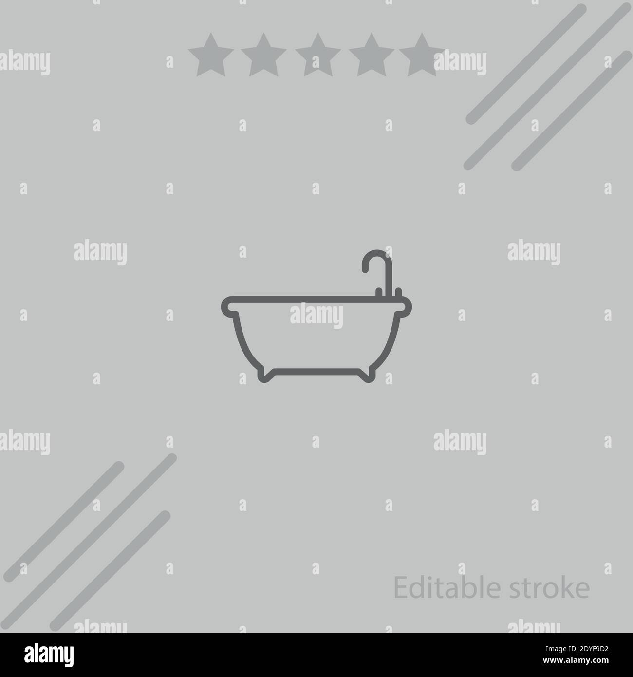 bathtub vector icon modern simple vector illustration Stock Vector ...