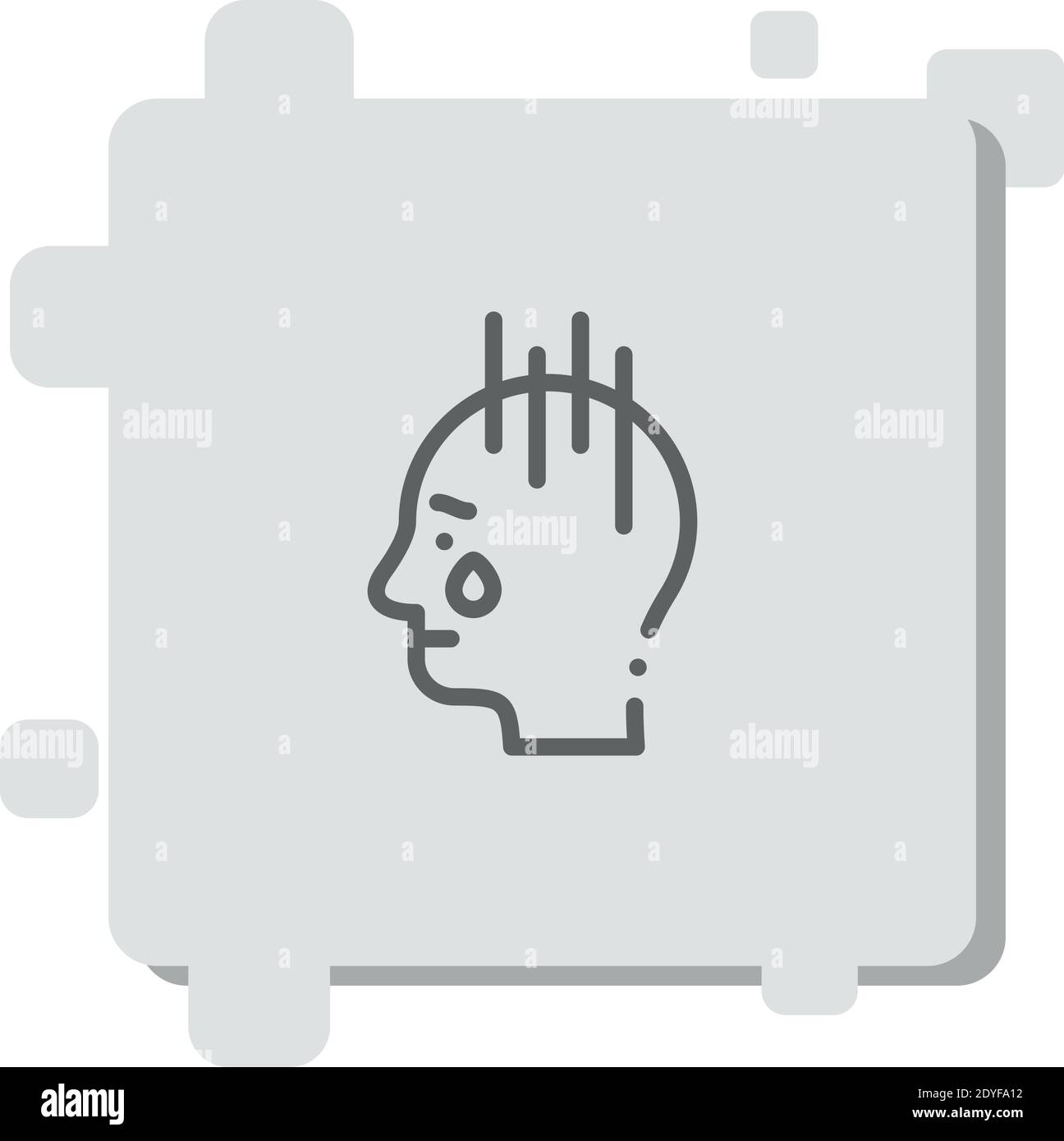 sad vector icon modern simple vector illustration Stock Vector Image ...