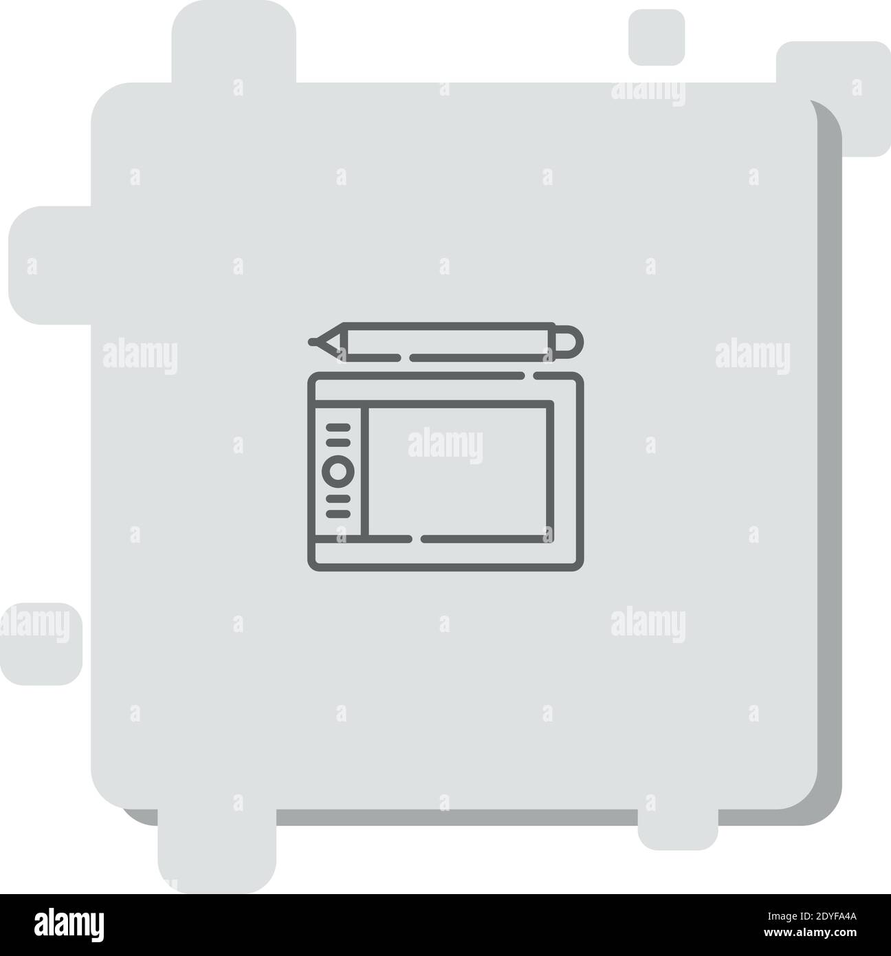 graphic tablet vector icon modern simple vector illustration Stock ...