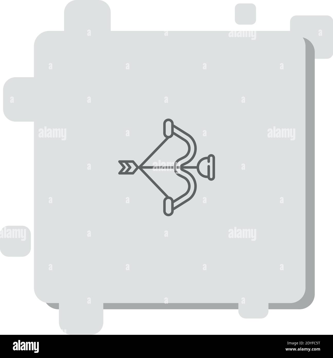 bow and arrow vector icon modern simple vector illustration Stock Vector