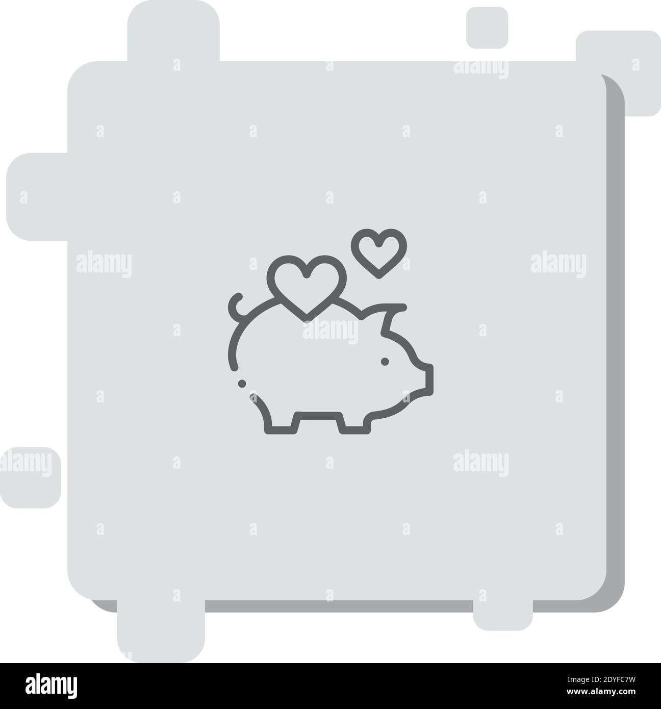 piggy bank vector icon modern simple vector illustration Stock Vector ...