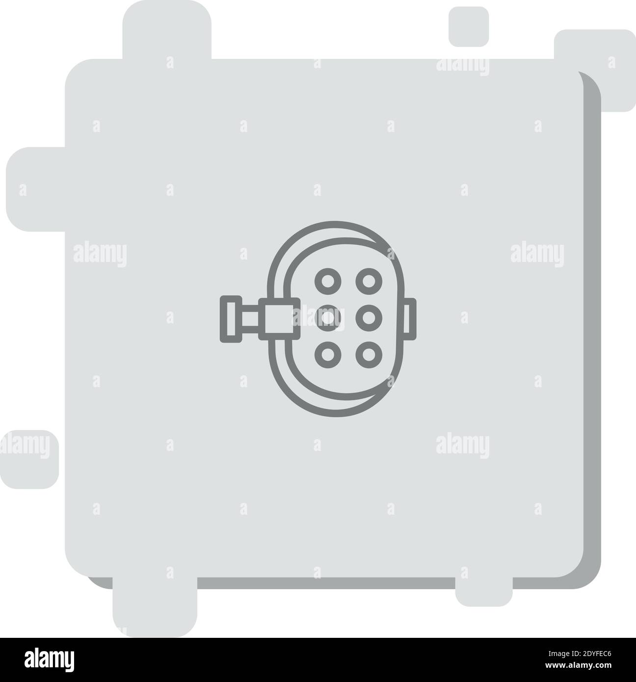knee pad vector icon modern simple vector illustration Stock Vector