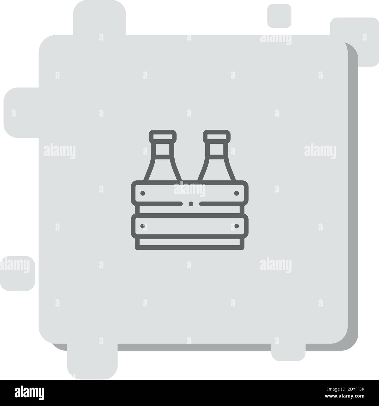 beer box vector icon modern simple vector illustration Stock Vector ...