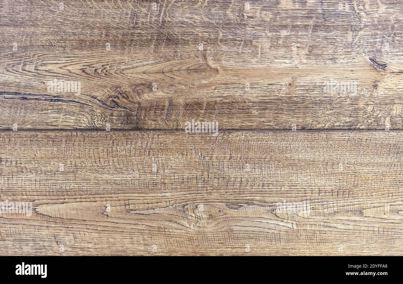 Oak boards with fibers and knots. Wood texture. Stock Photo
