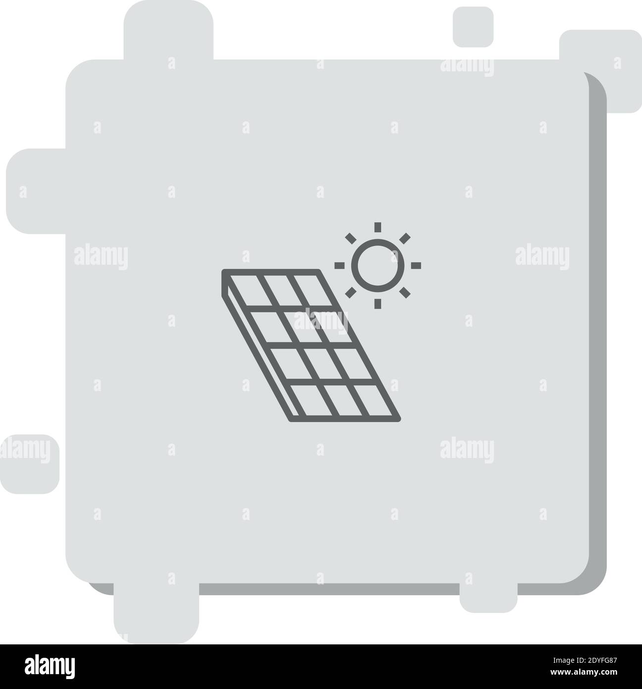 solar panel vector icon modern simple vector illustration Stock Vector ...
