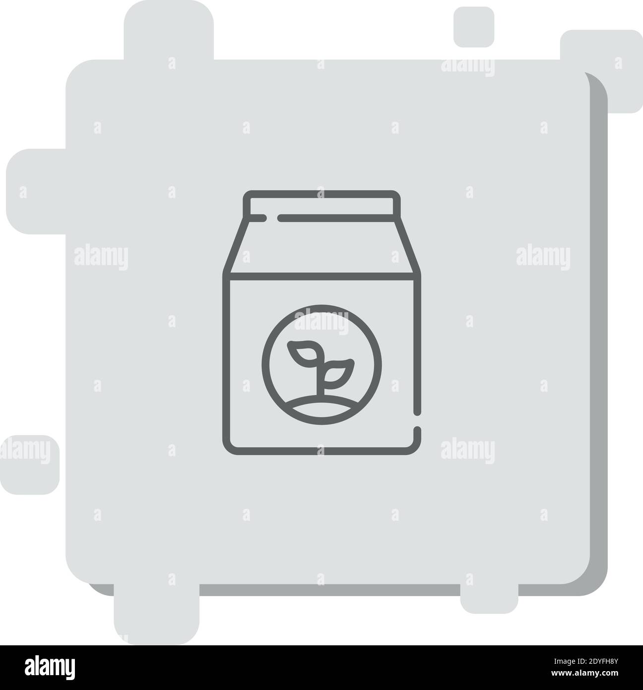 seed bag vector icon modern simple vector illustration Stock Vector