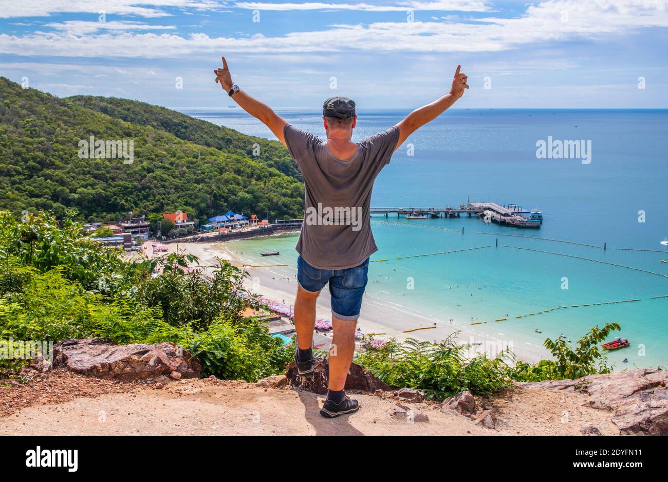 life is beautiful and enjoyable Koh Larn District Chonburi near Pattaya Thailand Asia Stock Photo