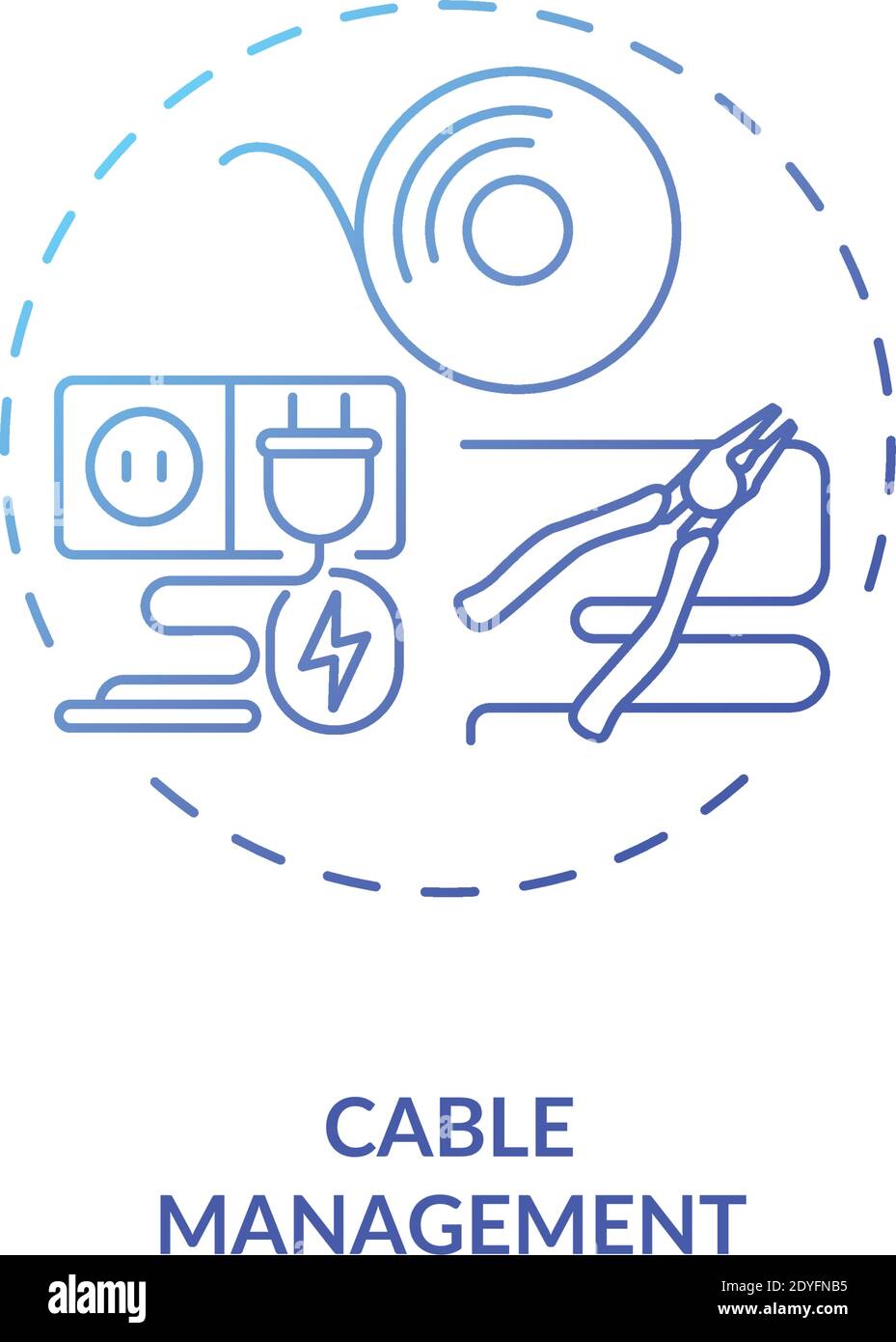 Cable management concept icon Stock Vector Image & Art Alamy