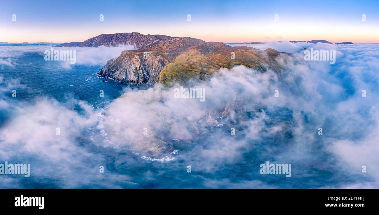 Aerial view slieve league cliffs hi-res stock photography and images