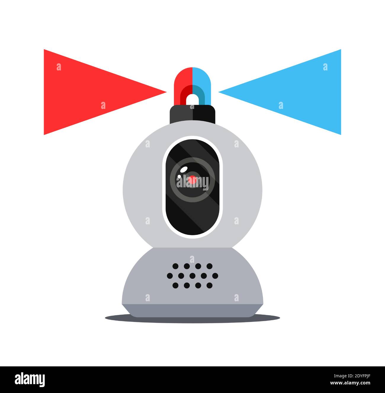 video recording of the crime. the flasher on the alarm went off. flat