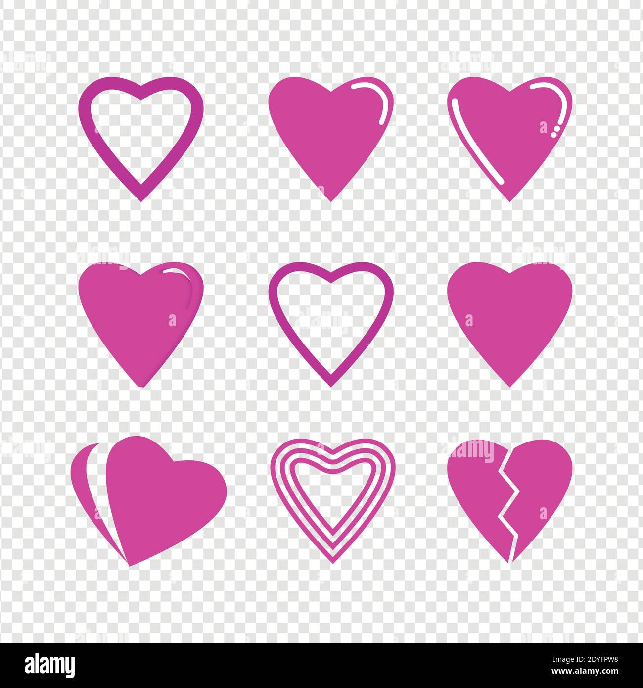 Heart love icon design template vector isolated illustration Stock ...