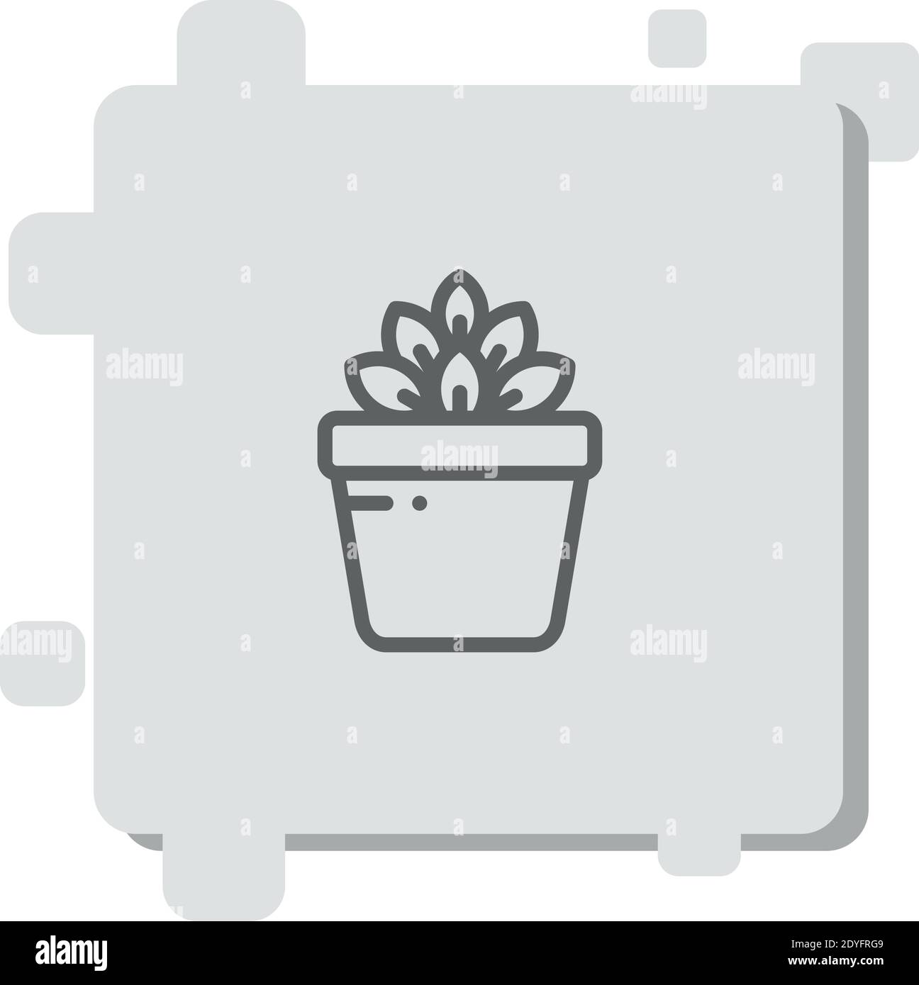 plant pot vector icon modern simple vector illustration Stock Vector ...