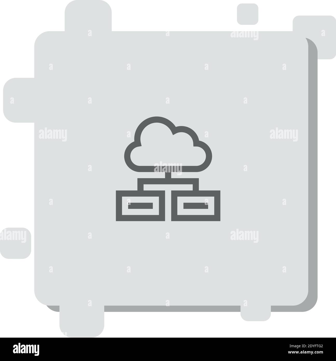 cloud computing vector icon modern simple vector illustration Stock ...