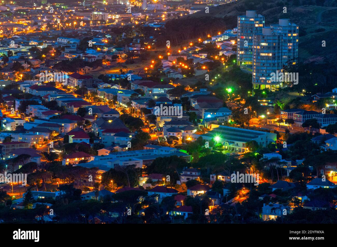 The suburb of Vredehoek, Cape Town, South Africa Stock Photo