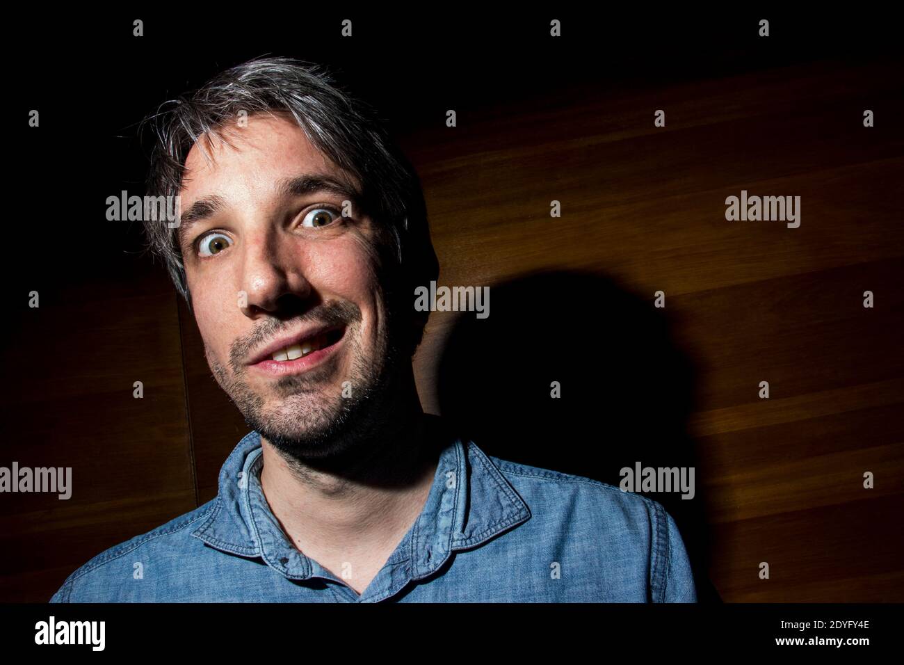 Guillaume Meurice. Portrait of the humorist and chronicler of France