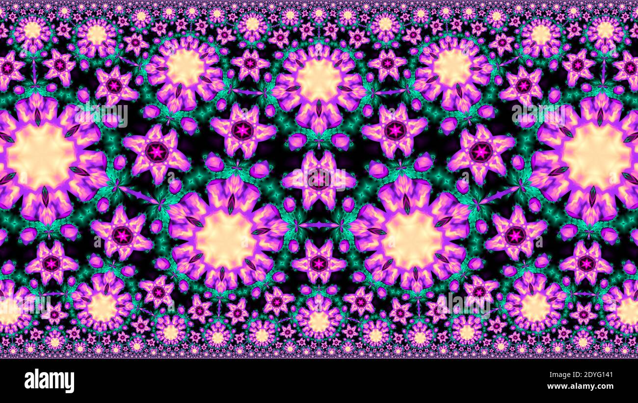 Abstract fractal multi-colored symmetrical background. Stock Photo