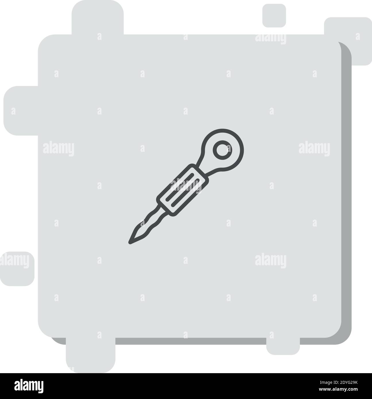 hair curler vector icon modern simple vector illustration Stock Vector