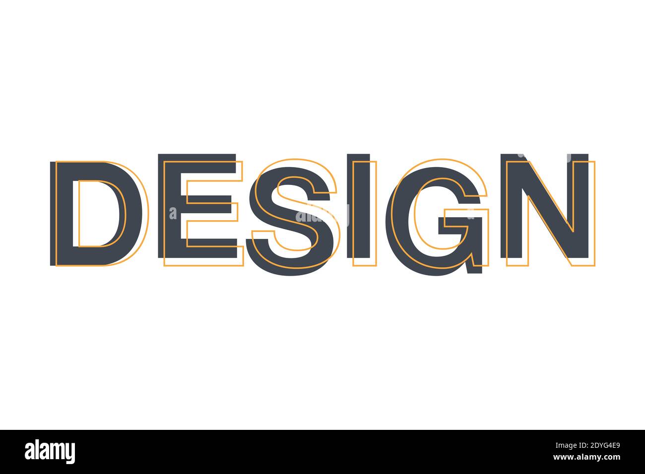 Modern, simple graphic design of a word 