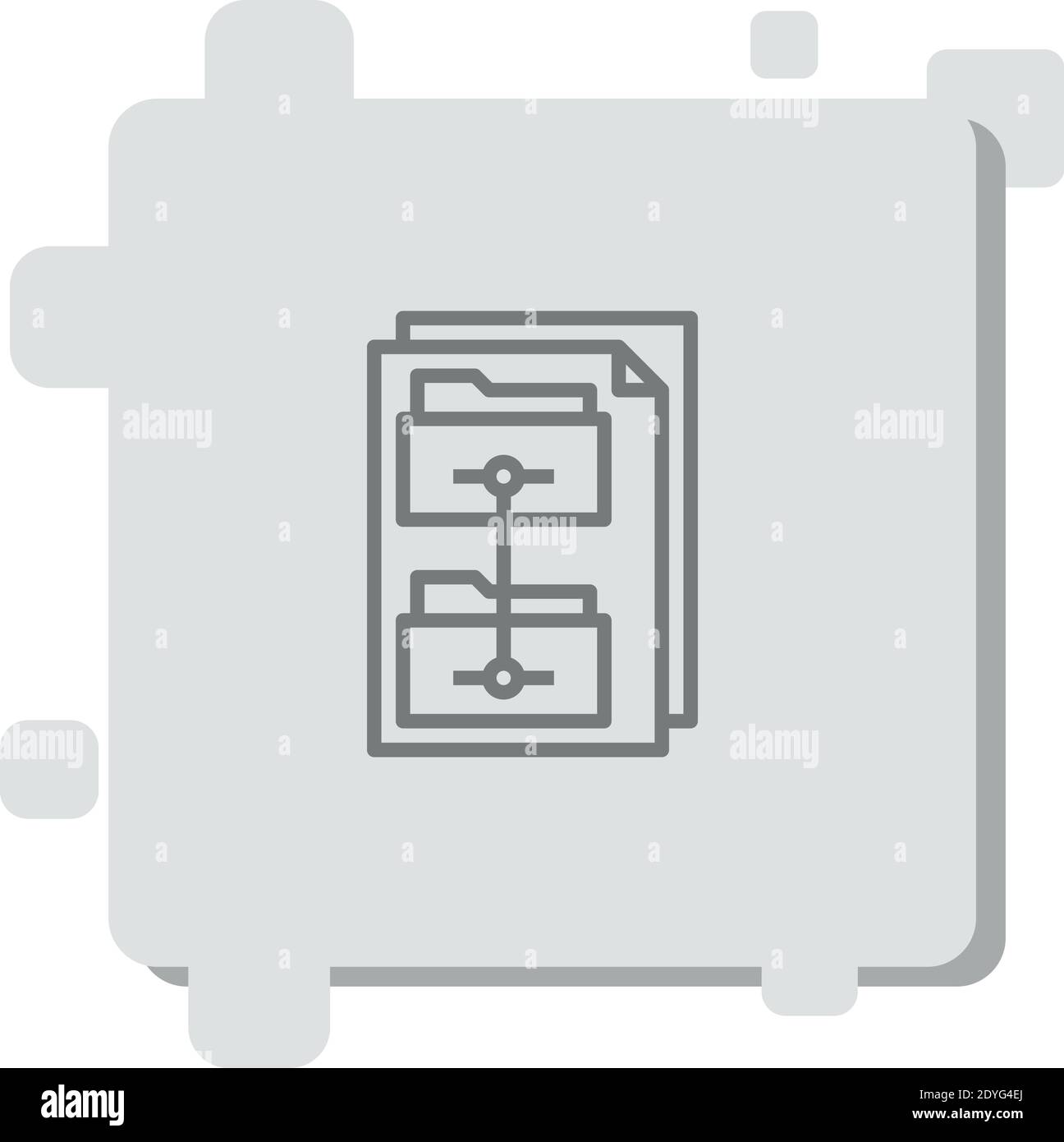 folders vector icon modern simple vector illustration Stock Vector