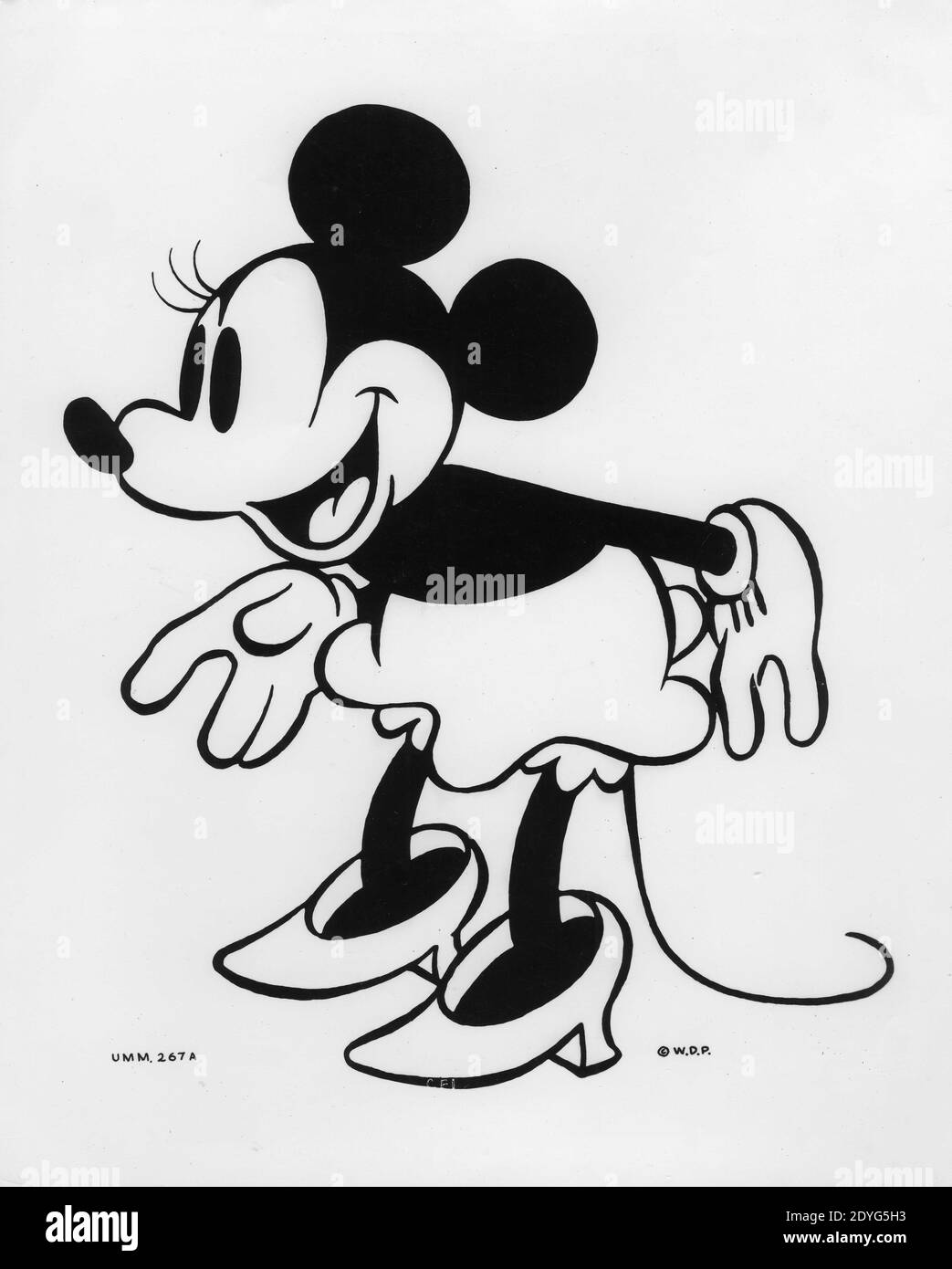 WALT DISNEY's MINNIE MOUSE circa 1934 publicity for Walt Disney Productions  / United Artists Stock Photo - Alamy