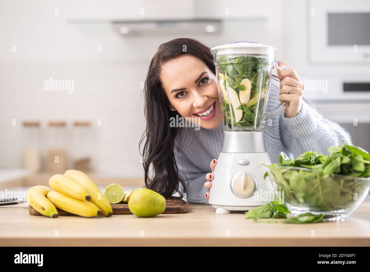 Vitamins packed blender ready to be mixed into a smoothie by a
