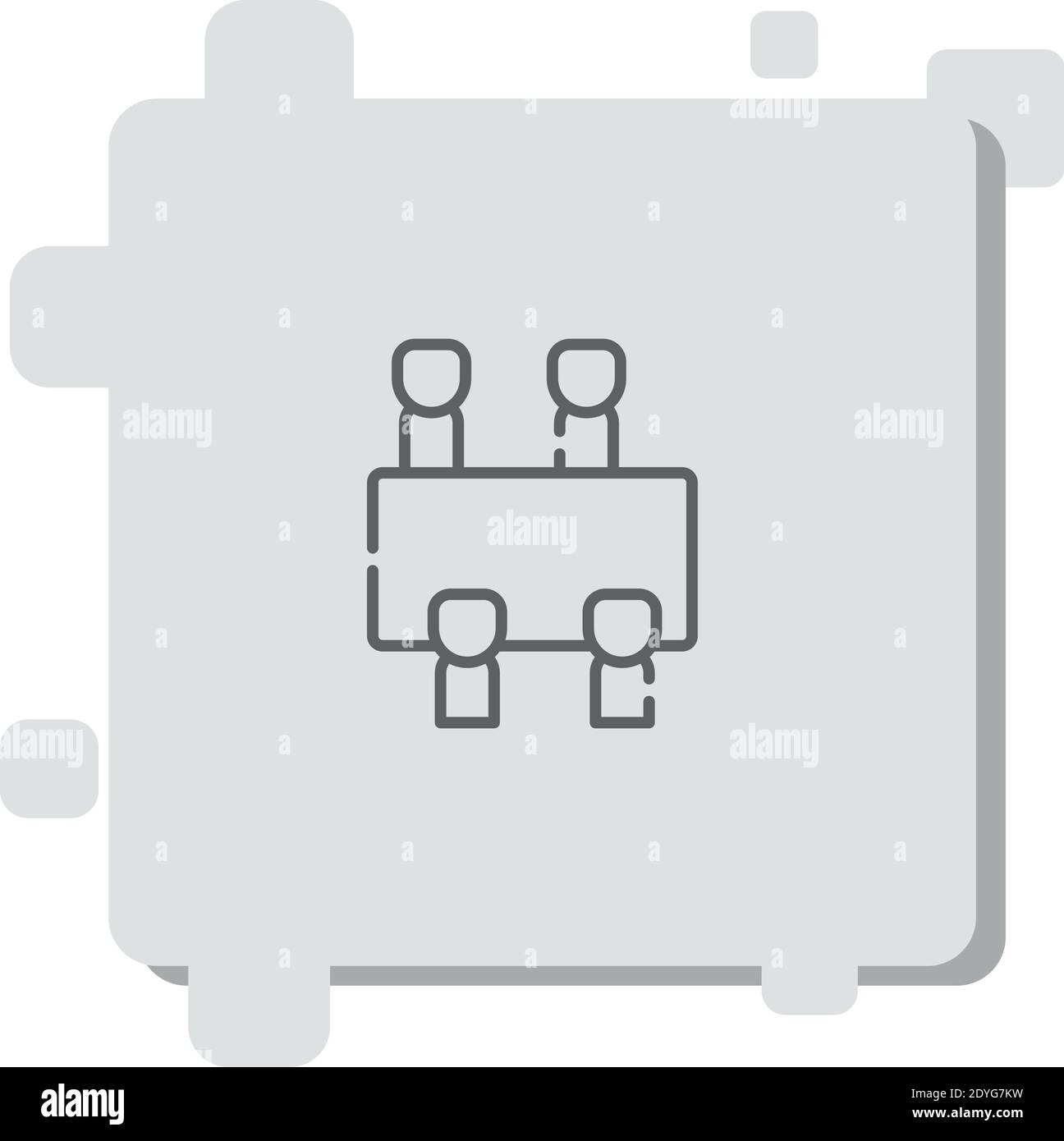 meeting vector icon modern simple vector illustration Stock Vector ...
