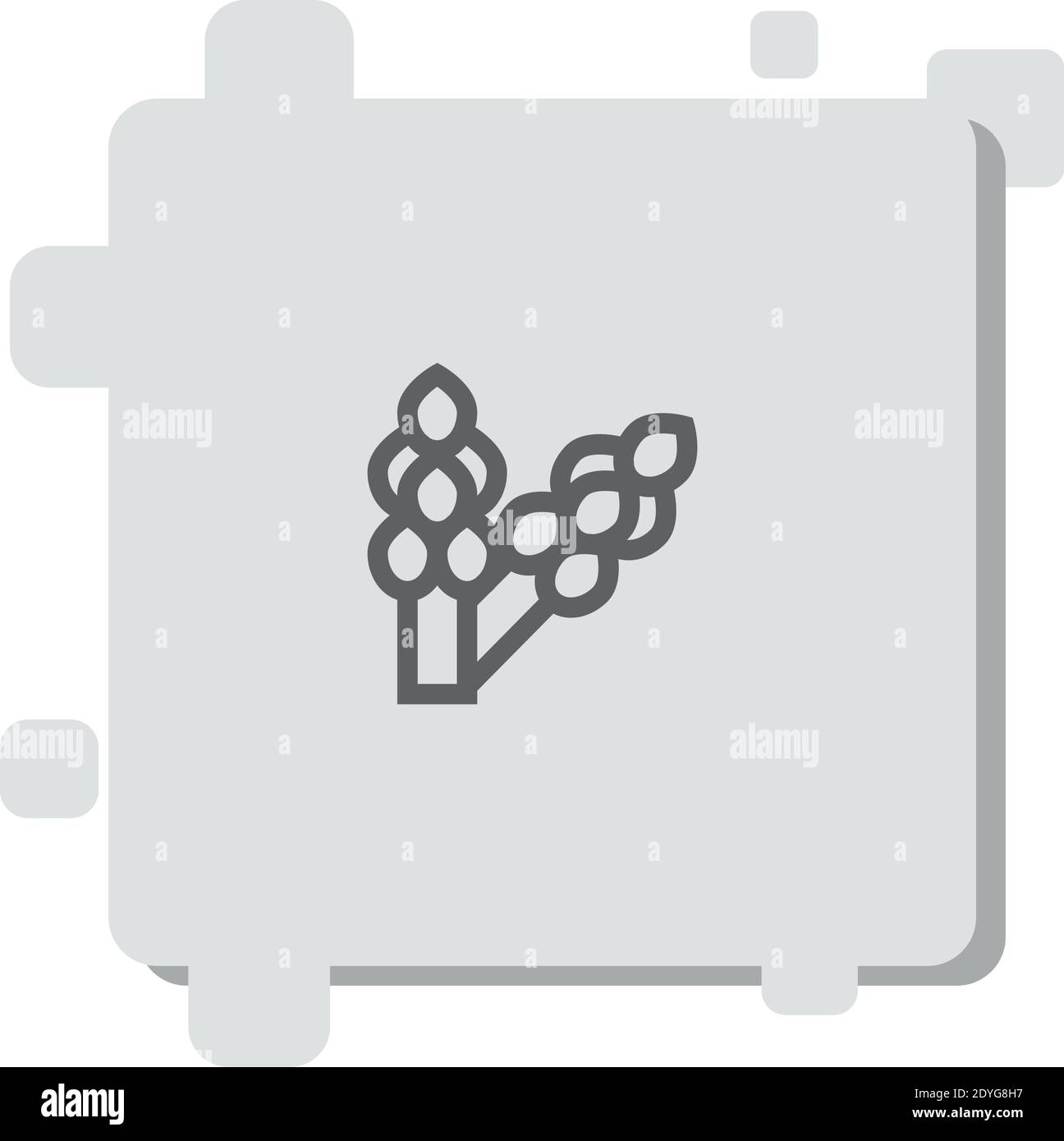 asparagus vector icon modern simple vector illustration Stock Vector