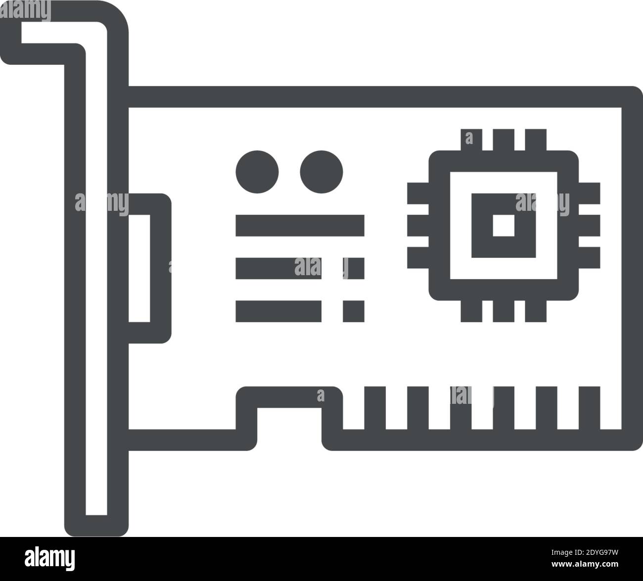 Network Interface Card Vector Icon Modern Simple Vector Illustration