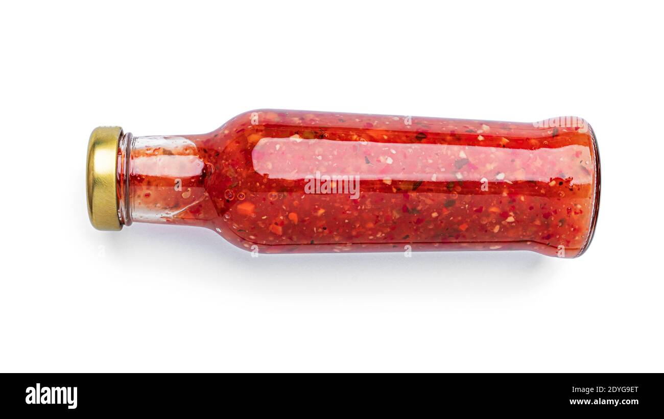 Paprika sauce isolated on white background. High quality photo Stock