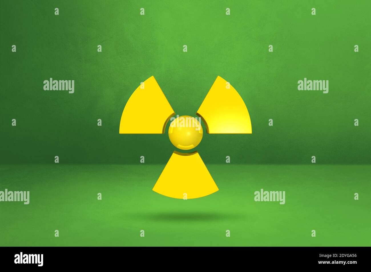 Green Radioactive Symbol