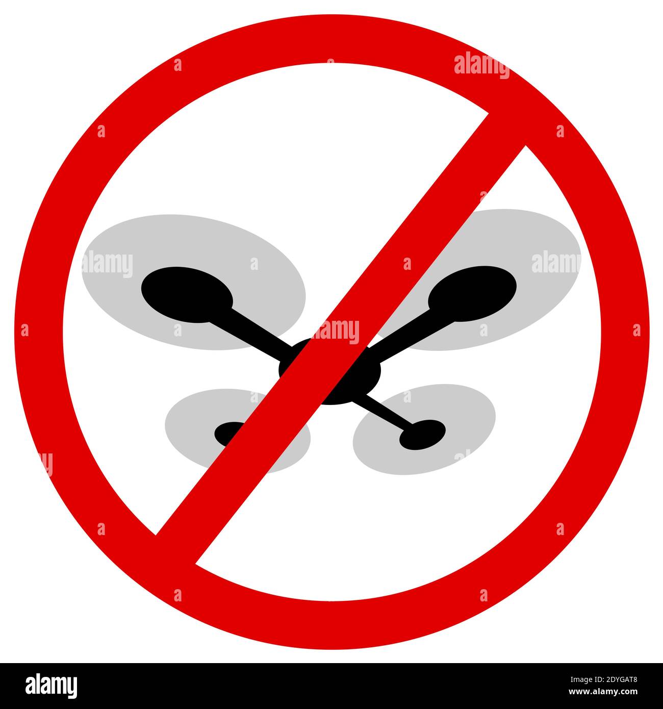Prohibition to use drone in the area. Regulation and restriction of aerial  vehicles because of possible problems and dangers - espionage, terrorist at  Stock Photo - Alamy