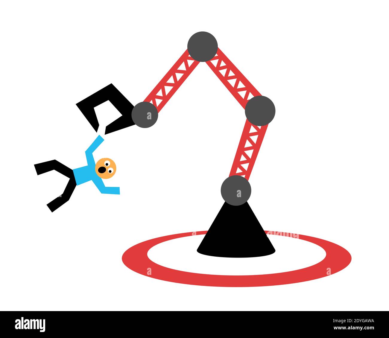 Person is expelled and excluded from central ring into marginal