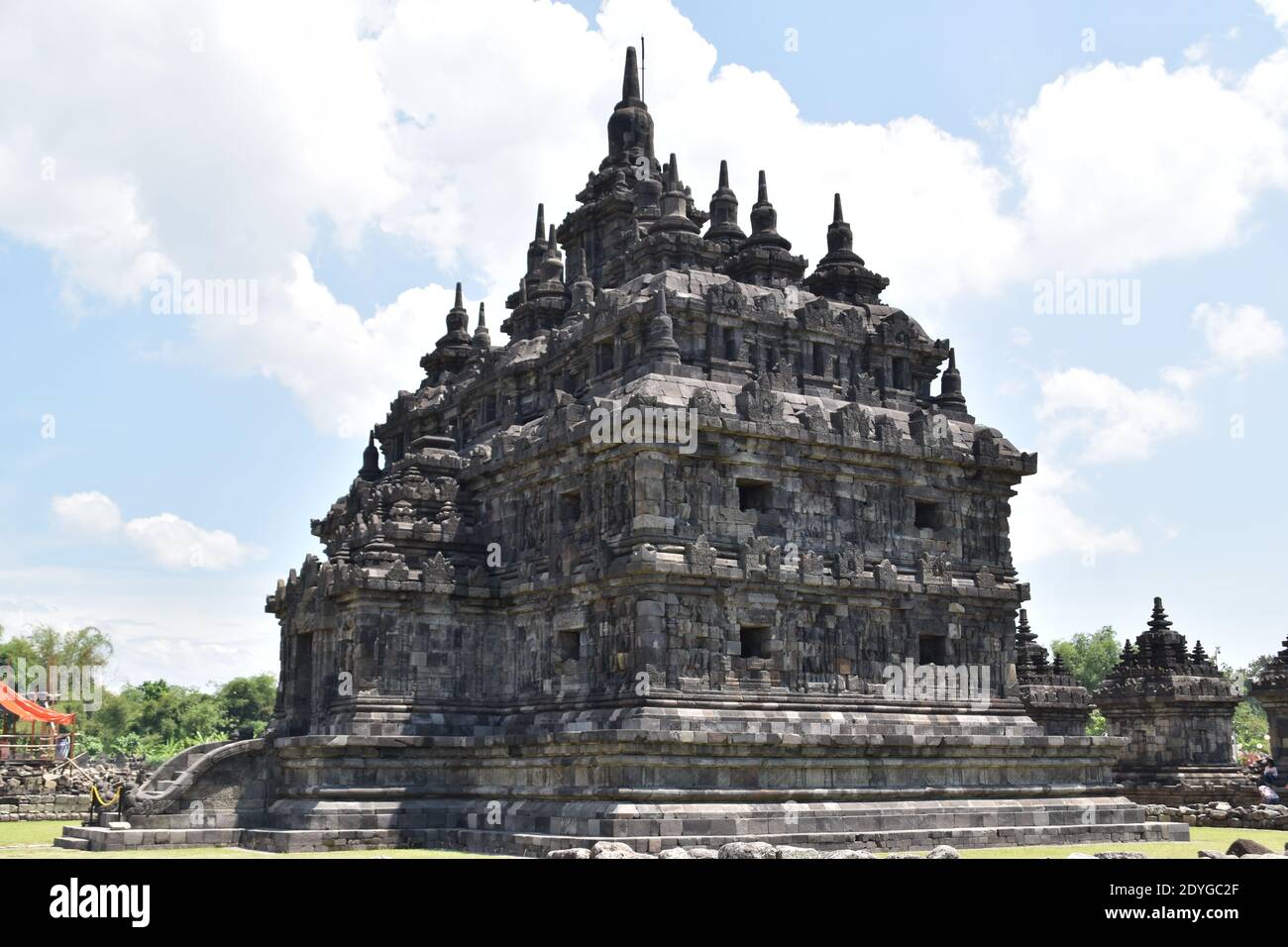 main temple in the Plaosan temple complex at Central Java, Indonesia Stock Photo