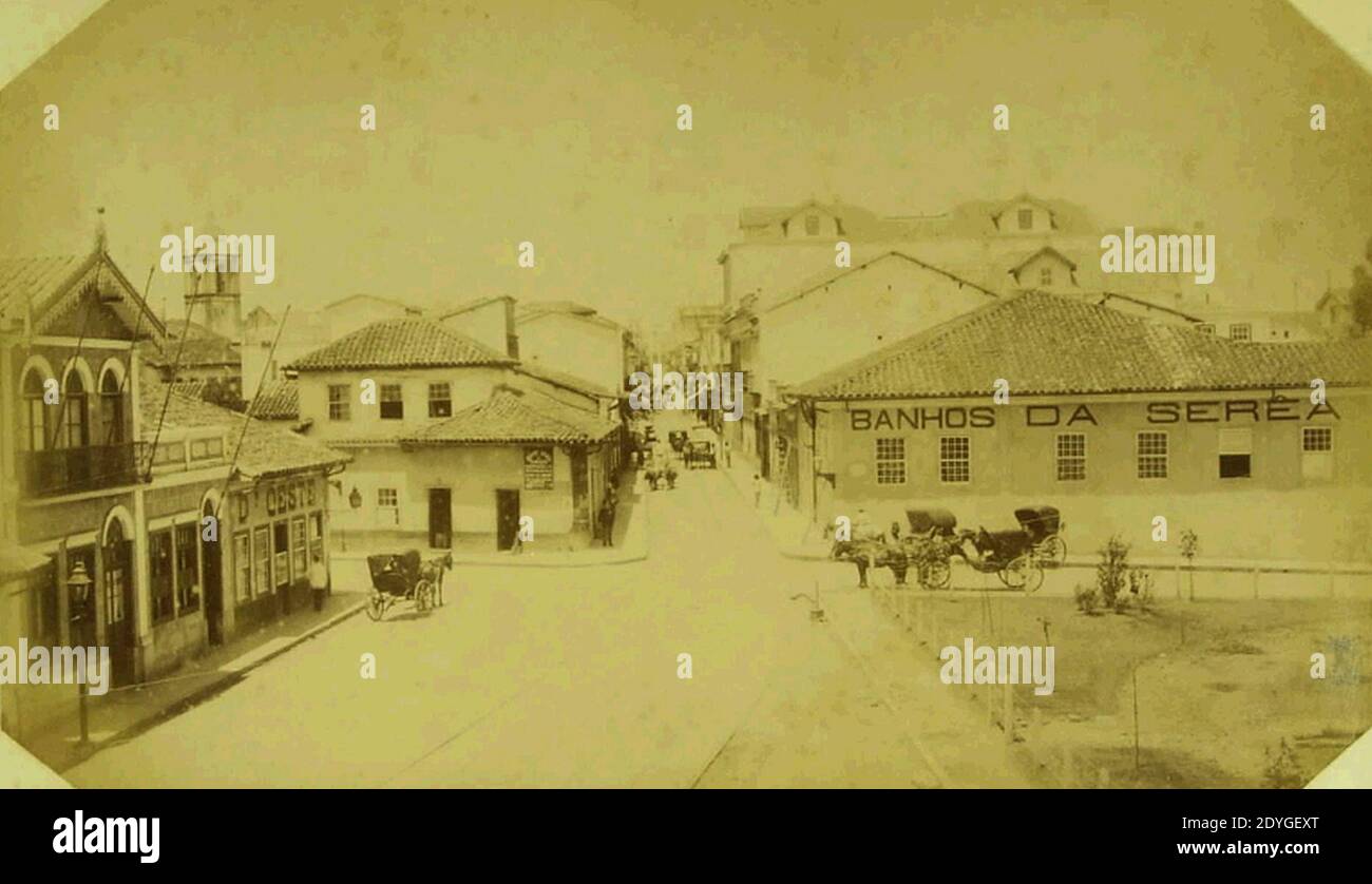 Largo e Rua de São Bento SP 1887 Stock Photo Alamy