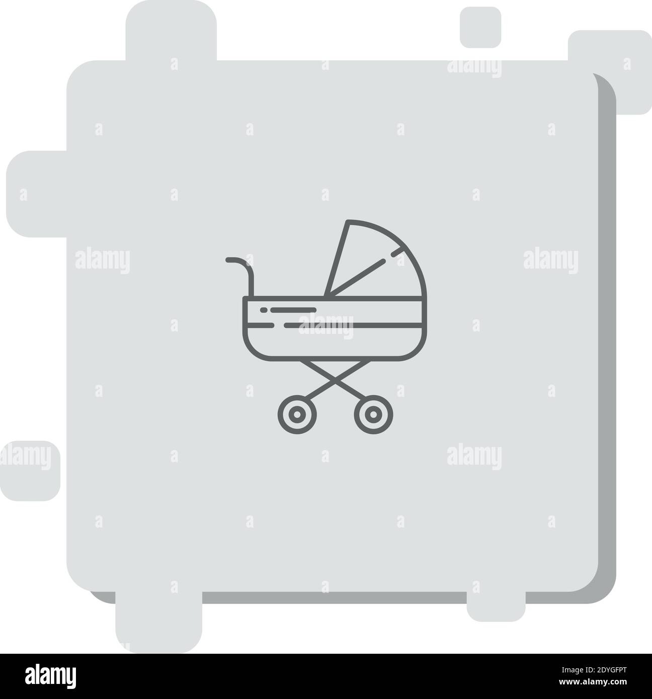 stroller vector icon modern simple vector illustration Stock Vector ...