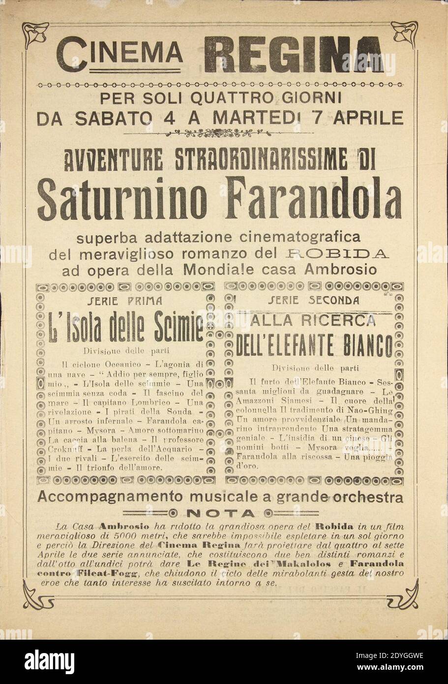 Le avventure straordinarissime di Saturnino Farandola Regina Stock