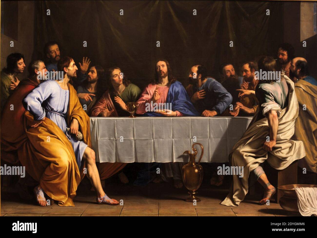 Last supper-Philippe de Champaigne Stock Photo
