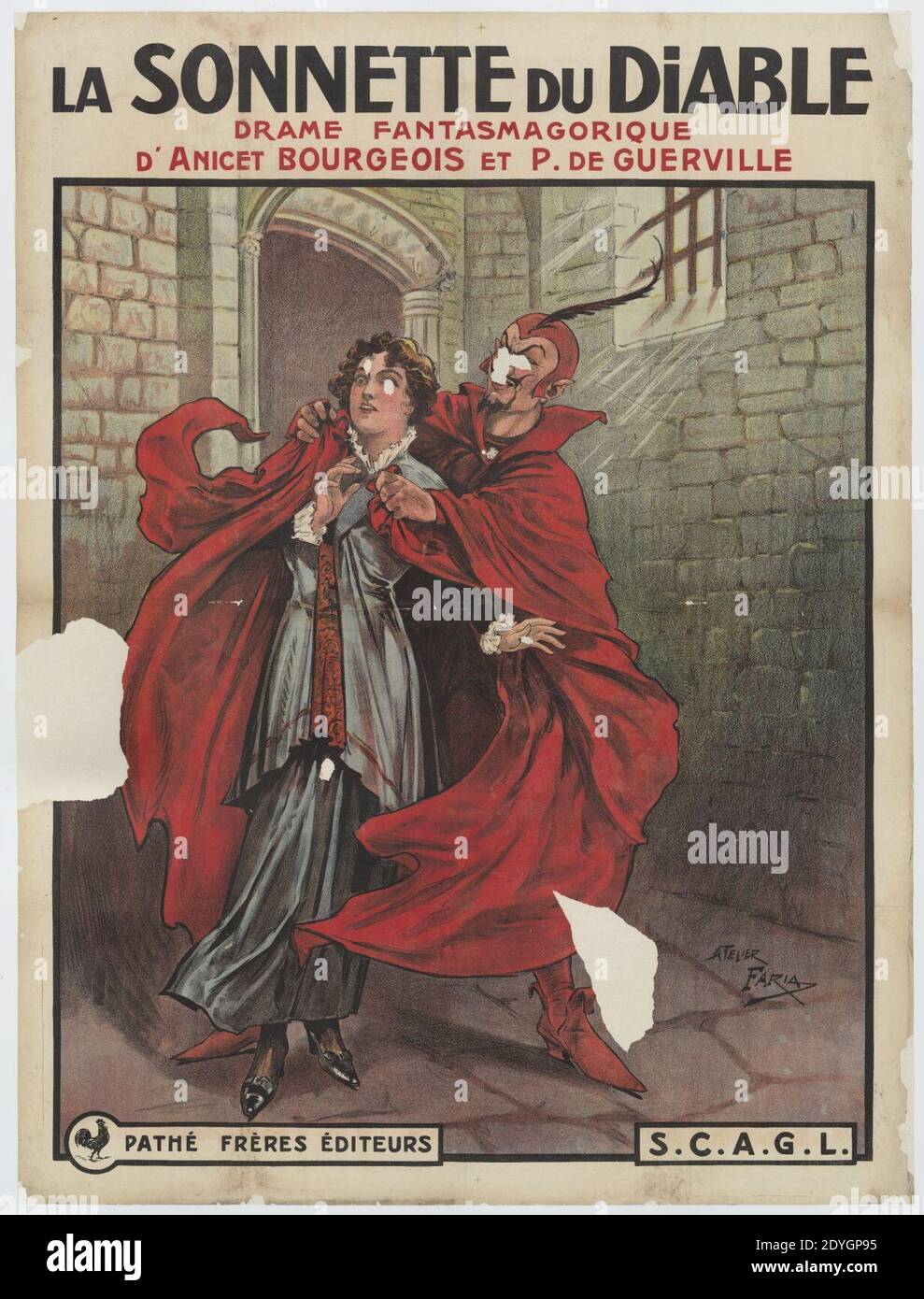 La Sonnette du Diable - Cândido de Faria - 1910-1919 Stock Photo