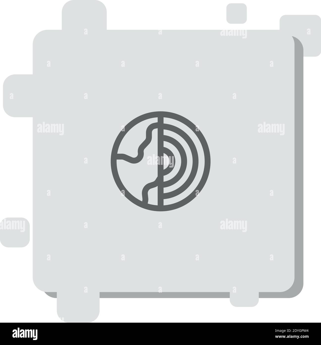 geothermal vector icon modern simple vector illustration Stock Vector