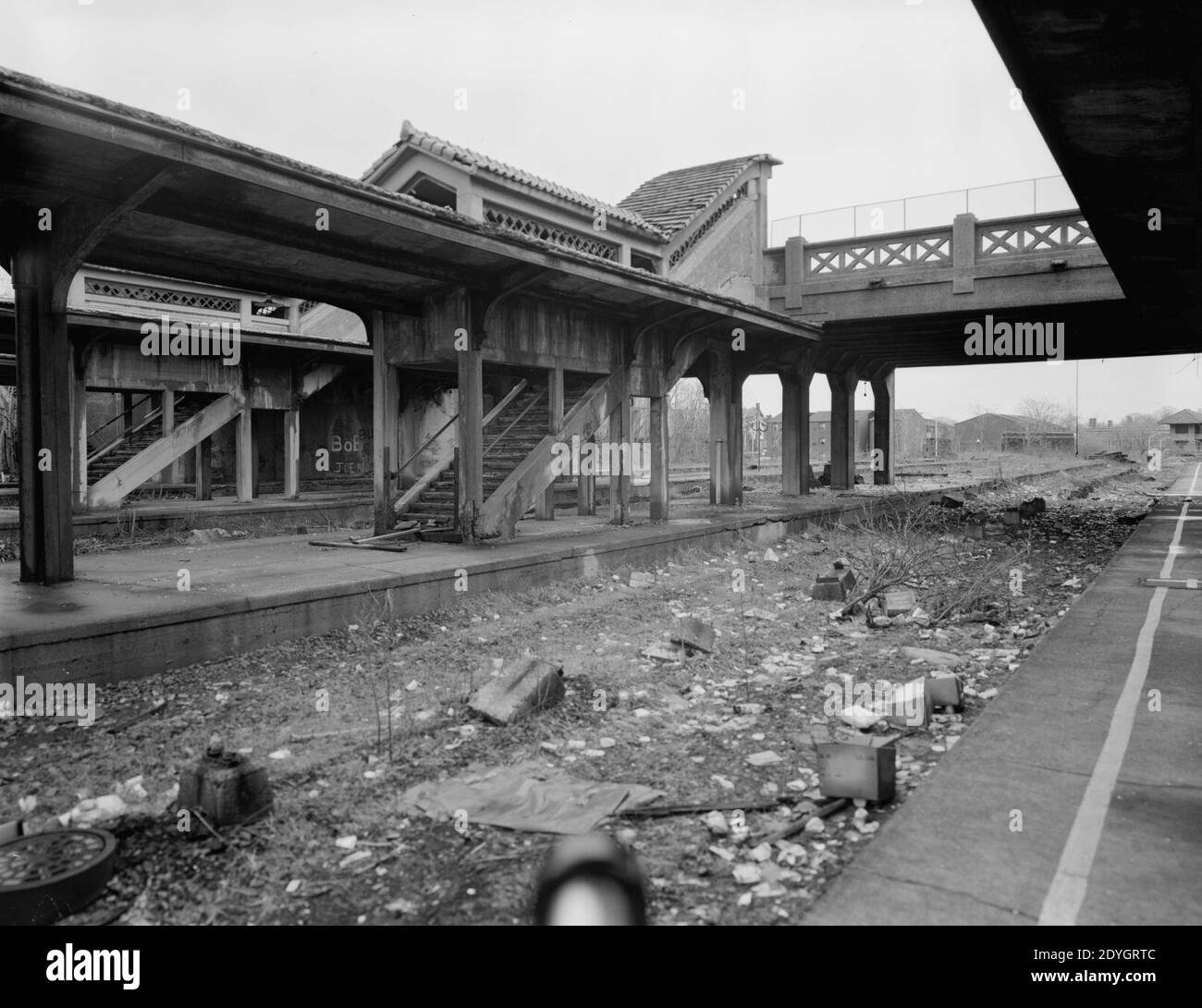 Lackawanna Terminal and Grove Street Bridge Stock Photo Alamy