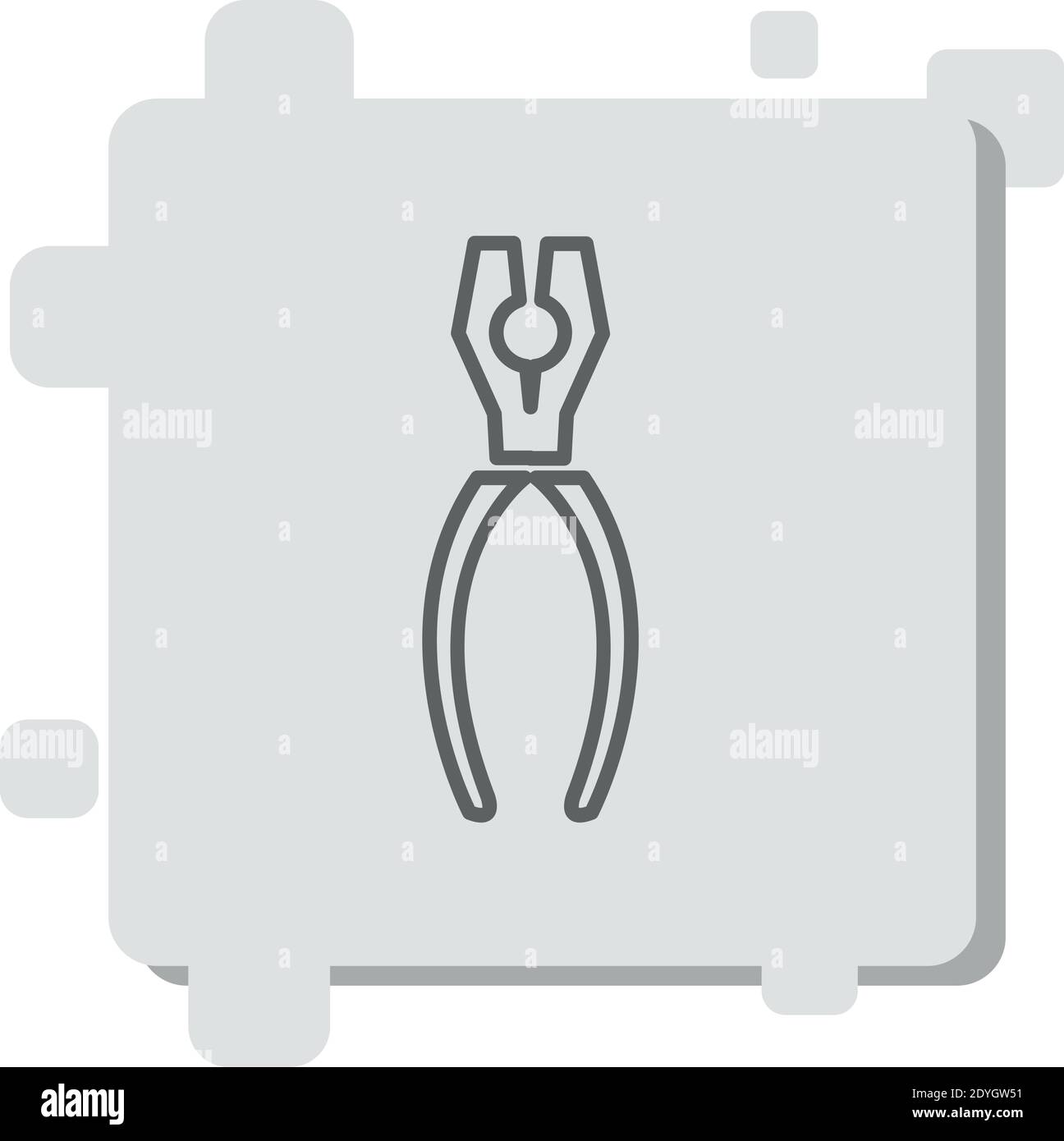 pincer outline vector icon modern simple vector illustration Stock ...