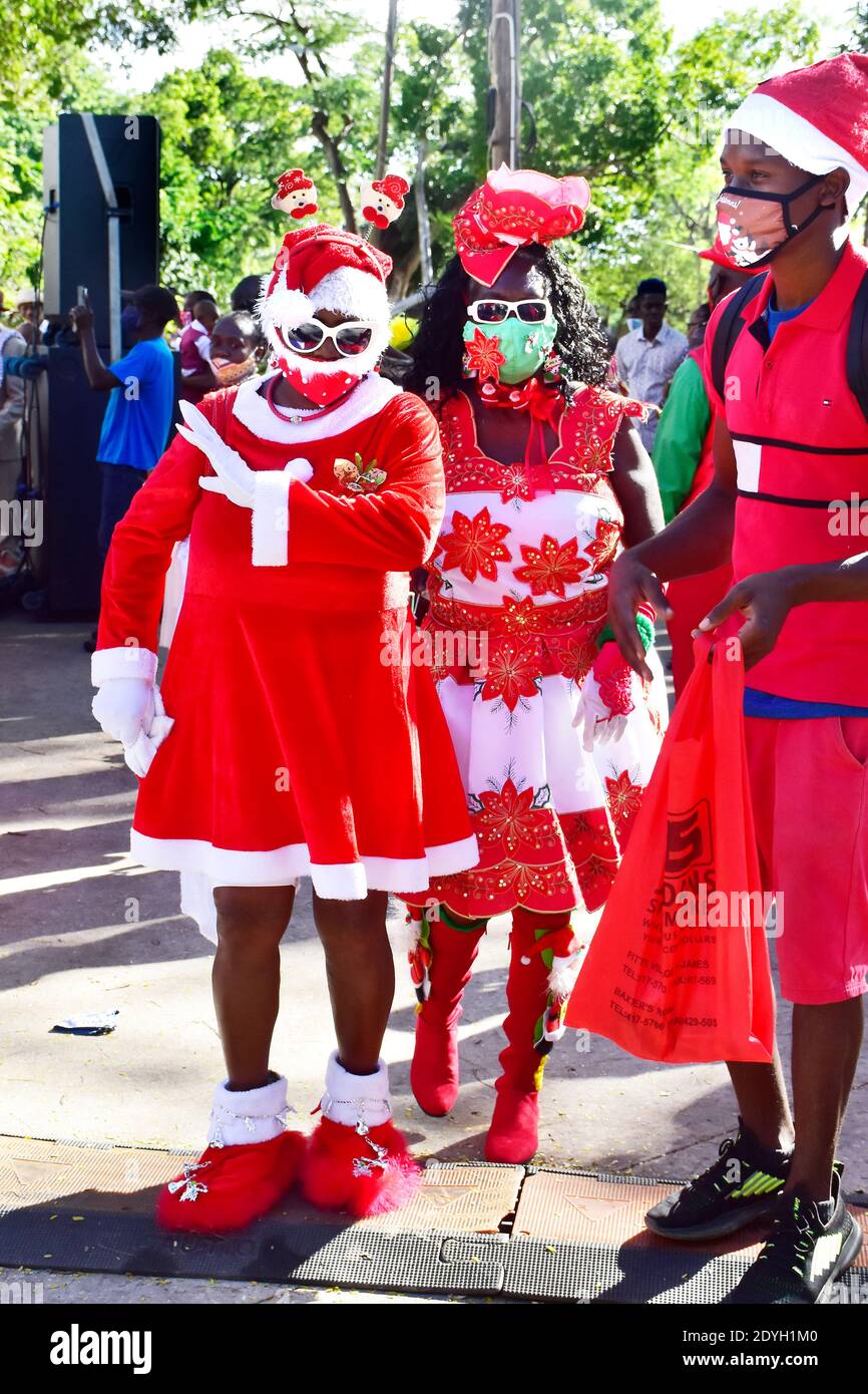 Christmas In Queens Park Barbados 2020 Stock Photo Alamy
