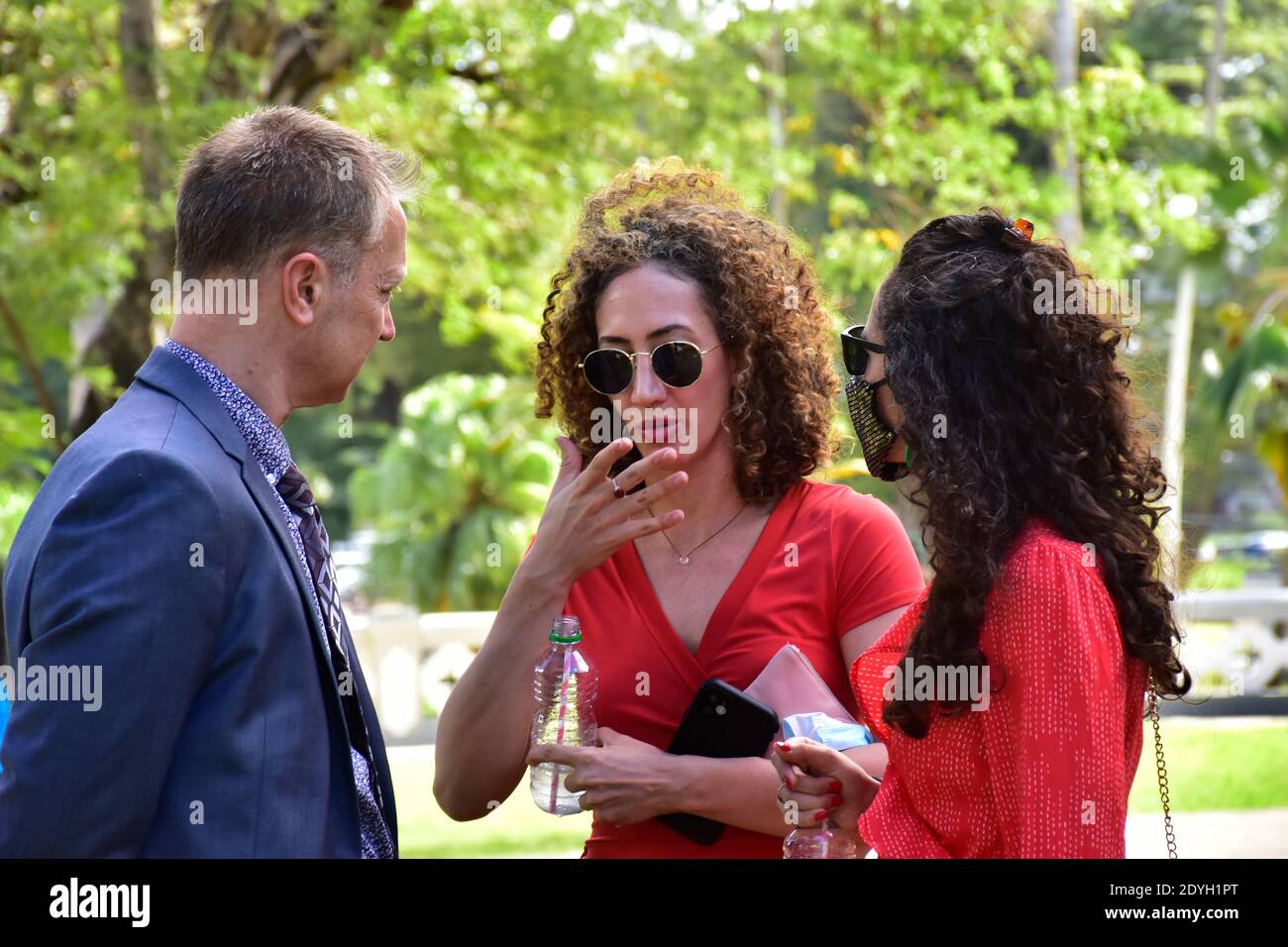 Christmas In Queens Park Barbados 2020 Stock Photo Alamy