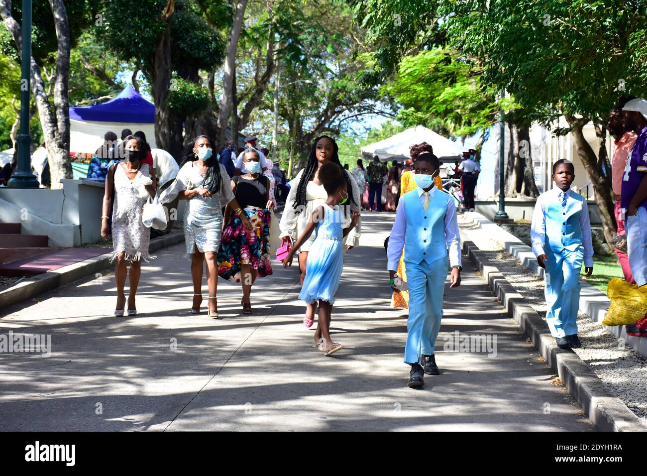Christmas In Queens Park Barbados 2020 Stock Photo Alamy